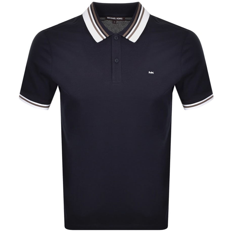Alternative Image for ProductMichael Kors Texture Tipped Polo Navy1